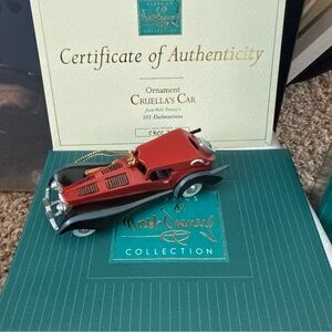 Disney Red and Black Cruella Car Ornament